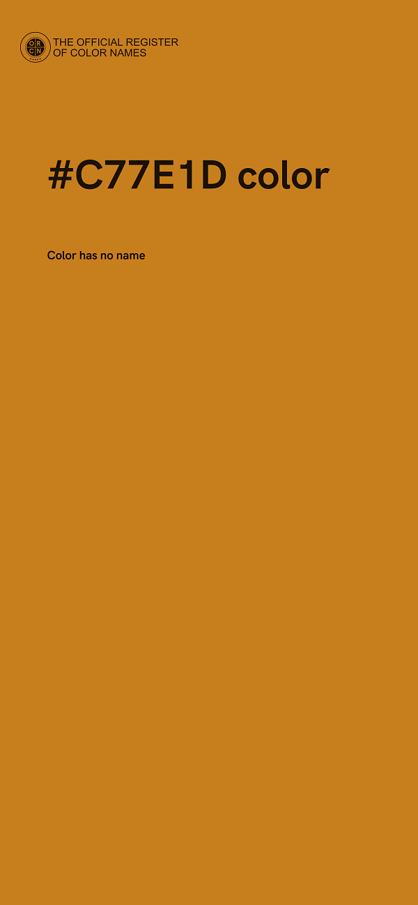 #C77E1D color image