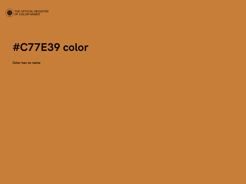 #C77E39 color image