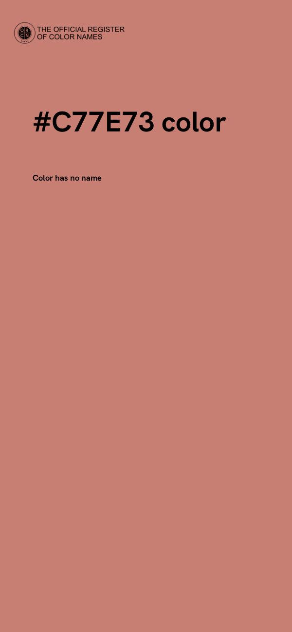 #C77E73 color image