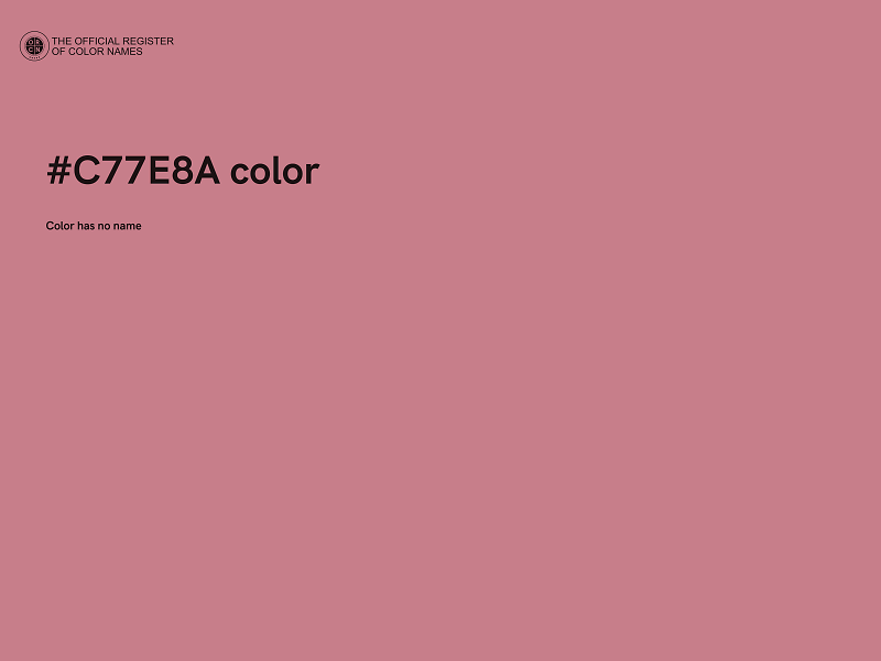 #C77E8A color image