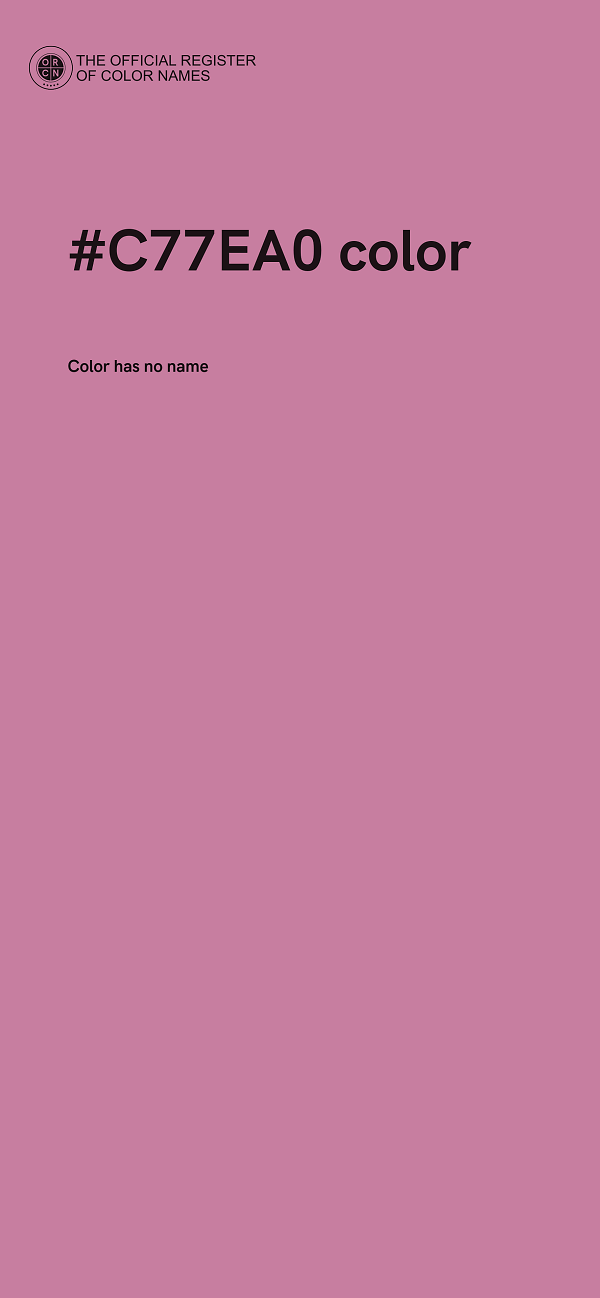 #C77EA0 color image