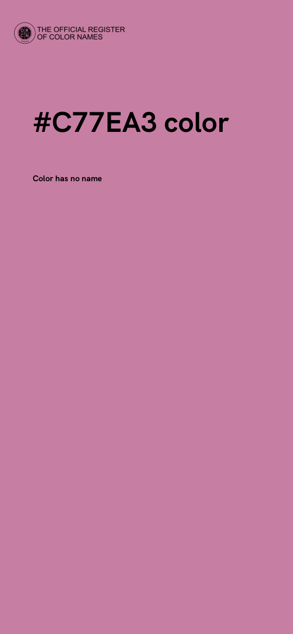 #C77EA3 color image