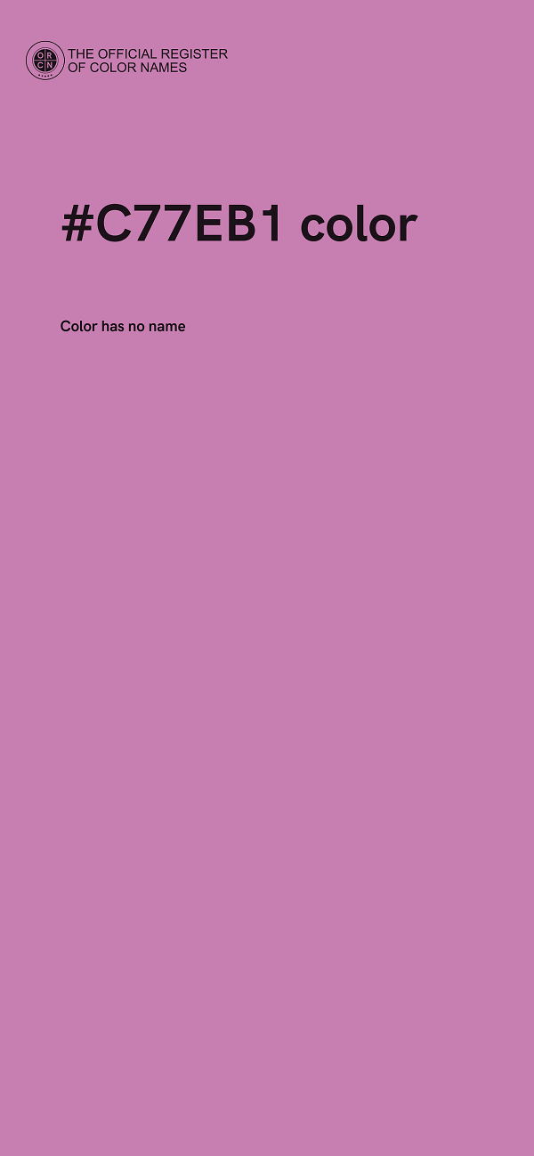 #C77EB1 color image