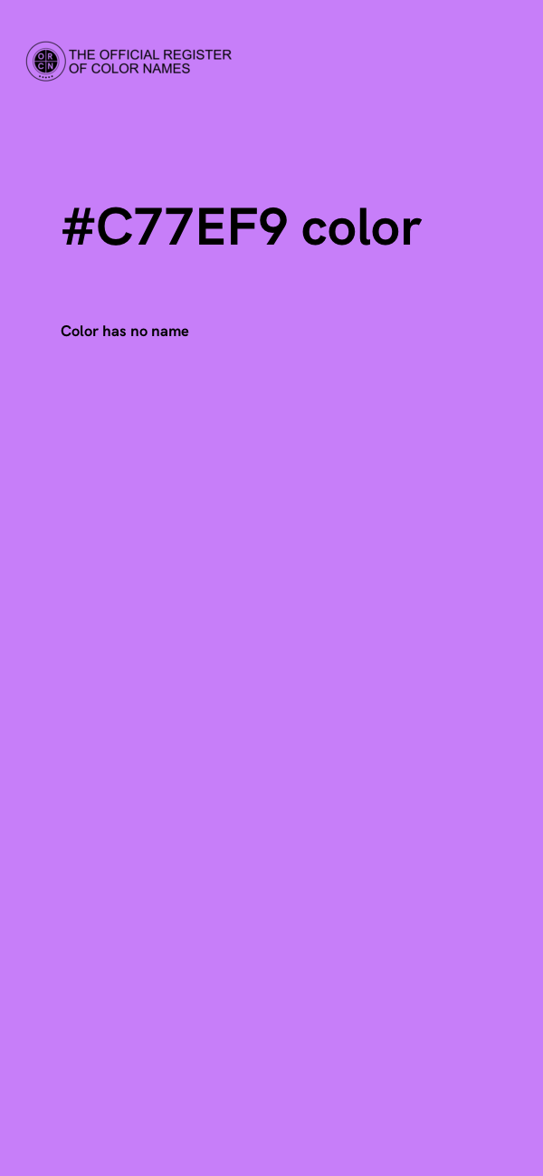 #C77EF9 color image