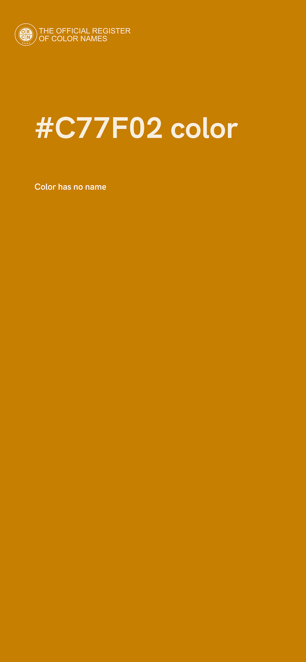 #C77F02 color image