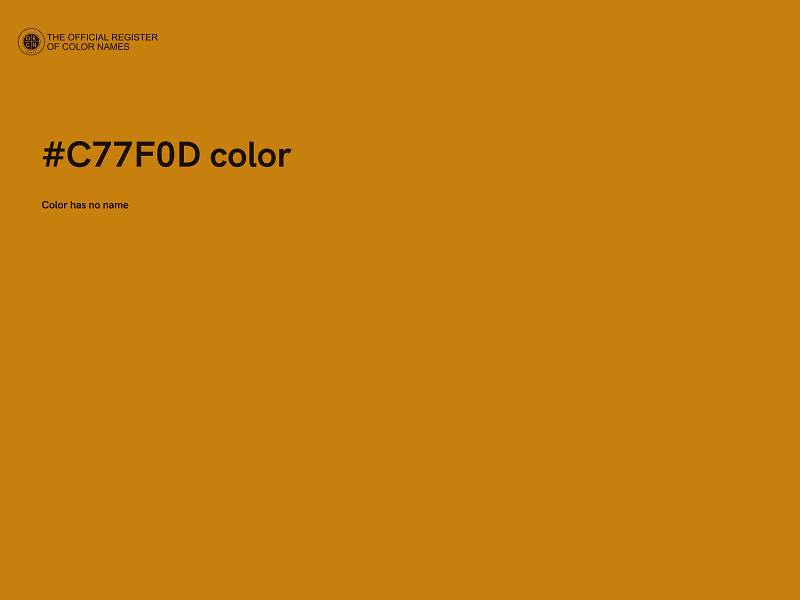 #C77F0D color image