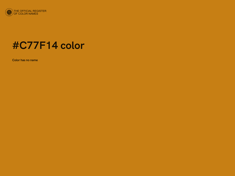 #C77F14 color image