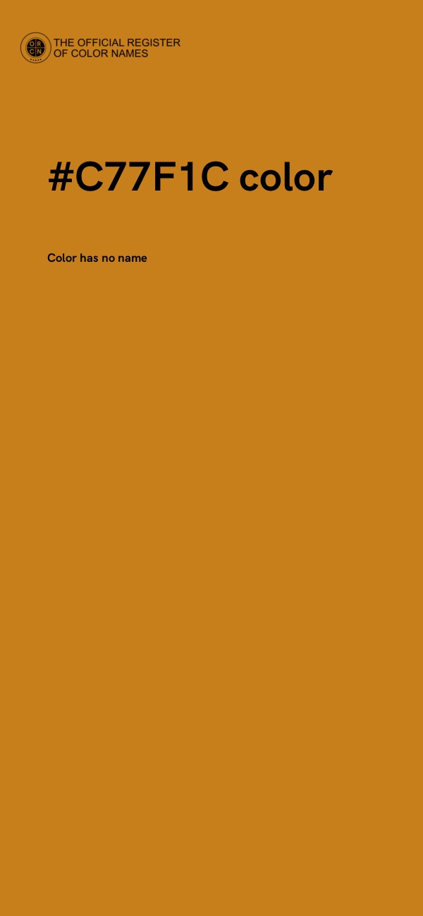 #C77F1C color image