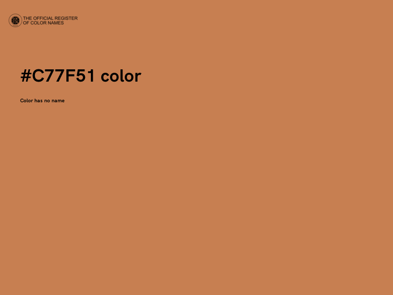 #C77F51 color image