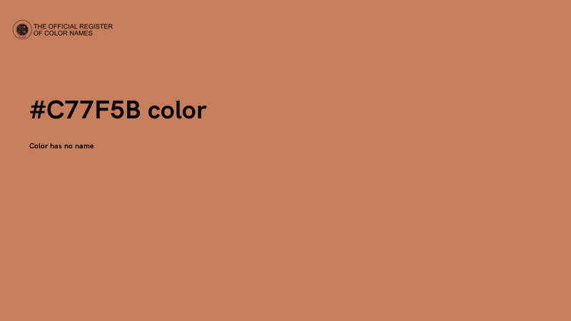 #C77F5B color image