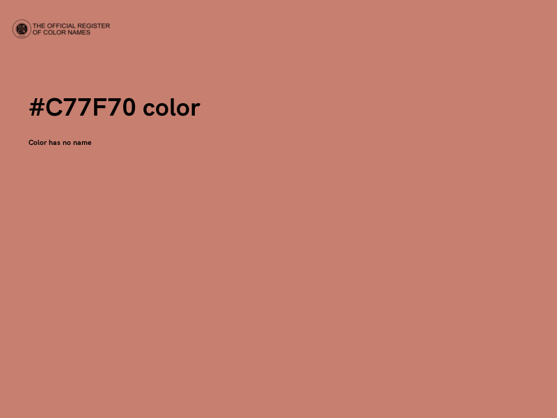 #C77F70 color image