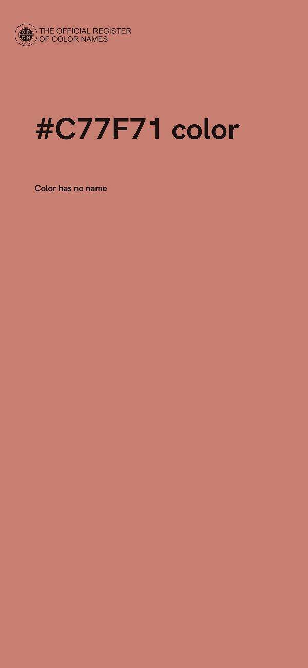 #C77F71 color image