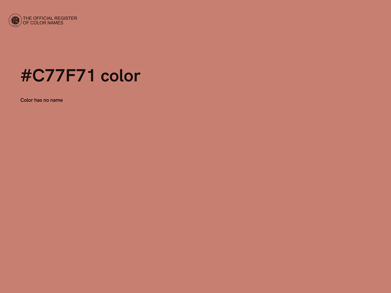 #C77F71 color image