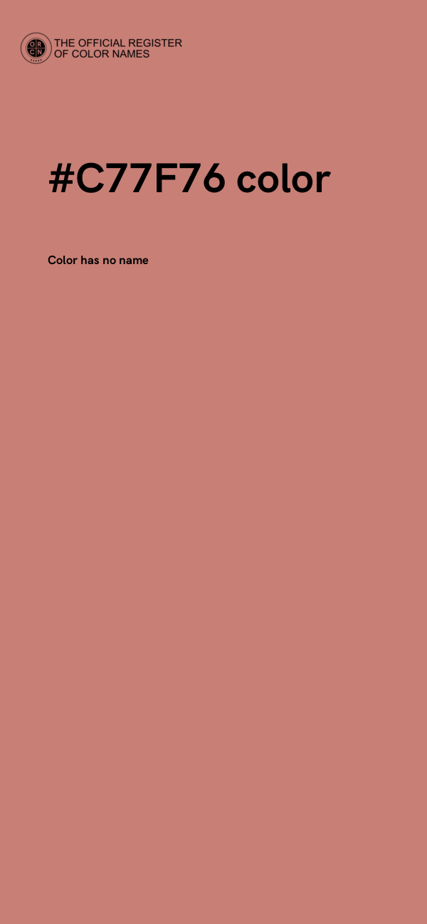 #C77F76 color image