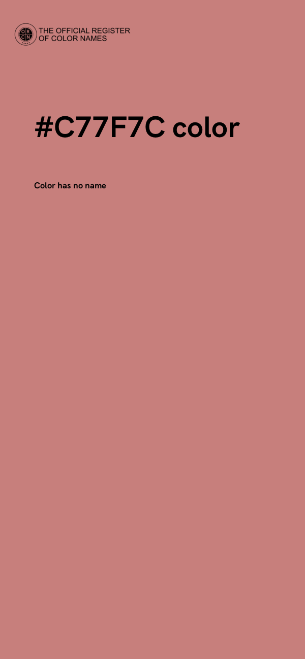 #C77F7C color image