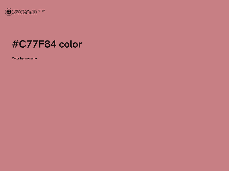 #C77F84 color image