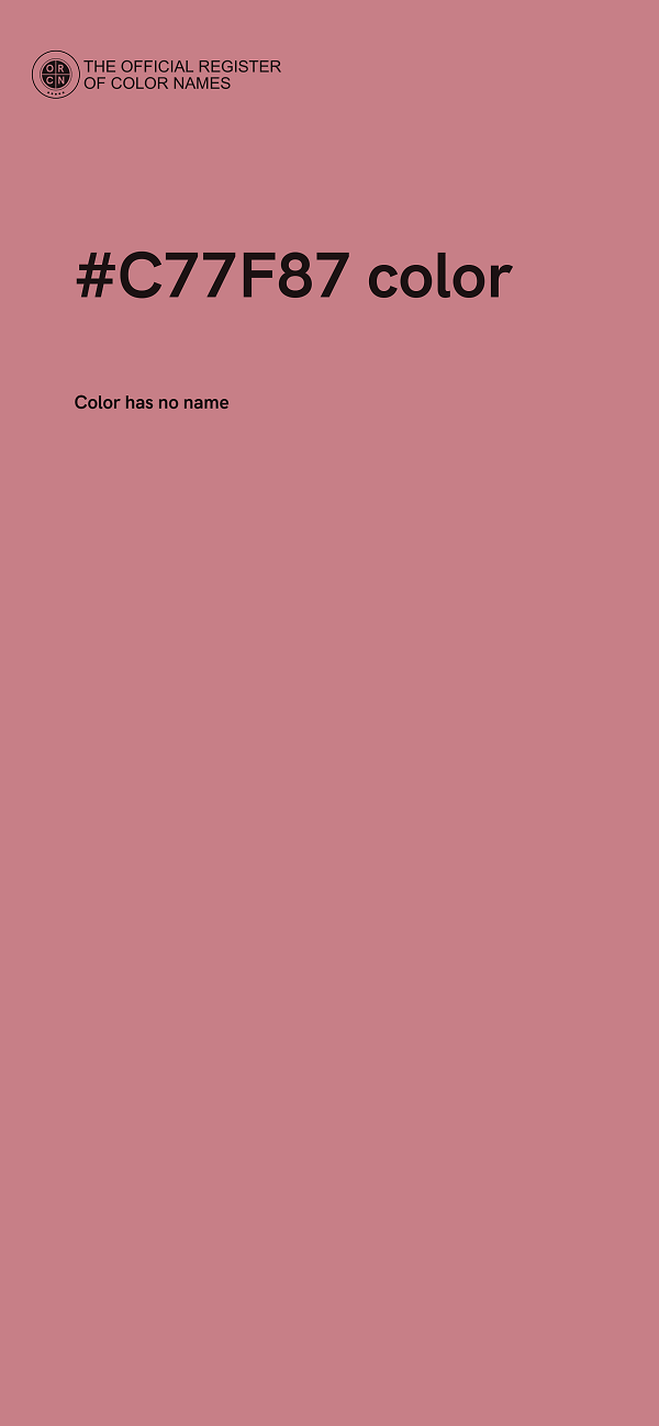 #C77F87 color image