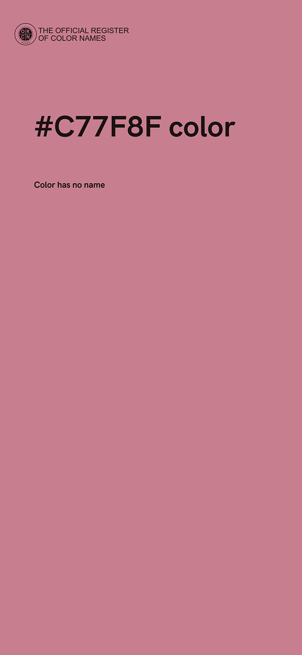 #C77F8F color image