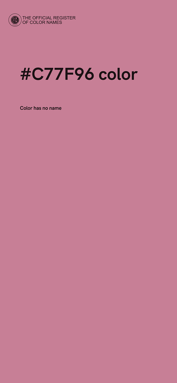 #C77F96 color image