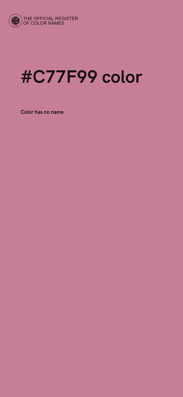 #C77F99 color image