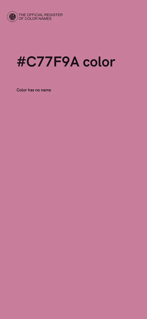 #C77F9A color image
