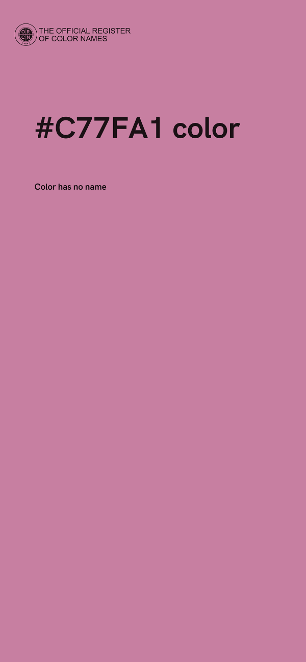 #C77FA1 color image