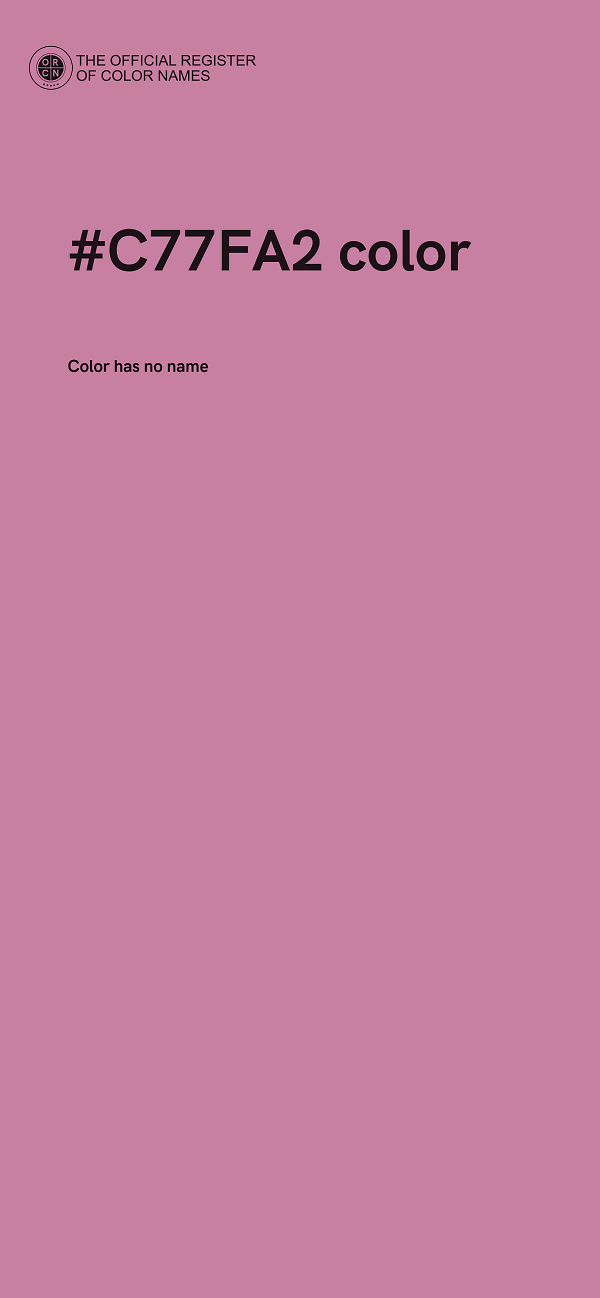 #C77FA2 color image
