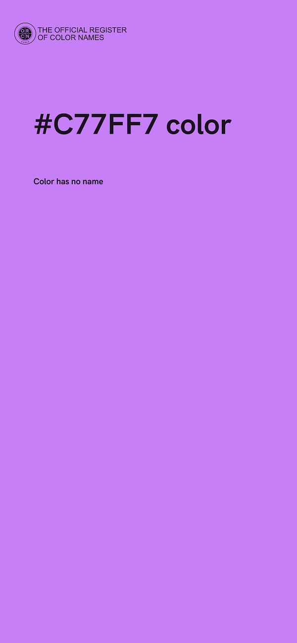 #C77FF7 color image