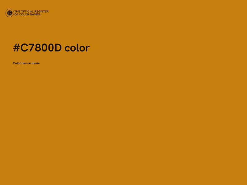 #C7800D color image