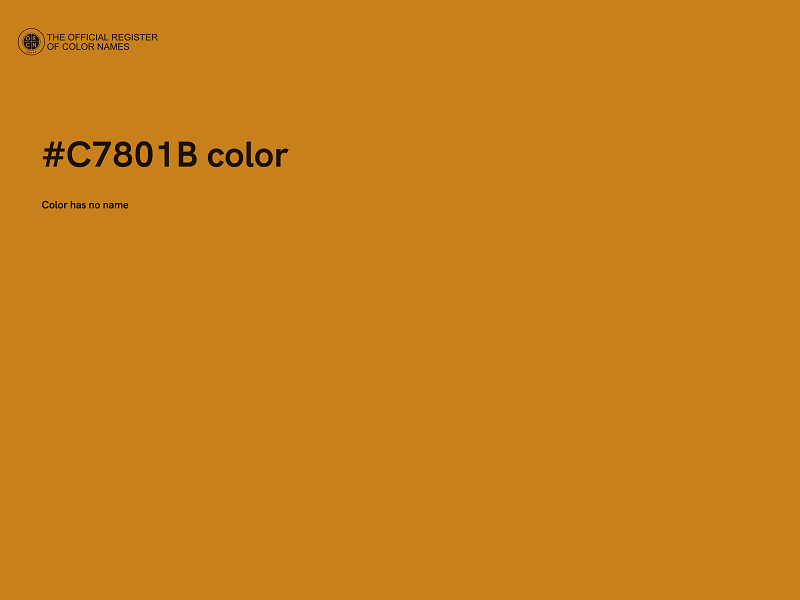 #C7801B color image
