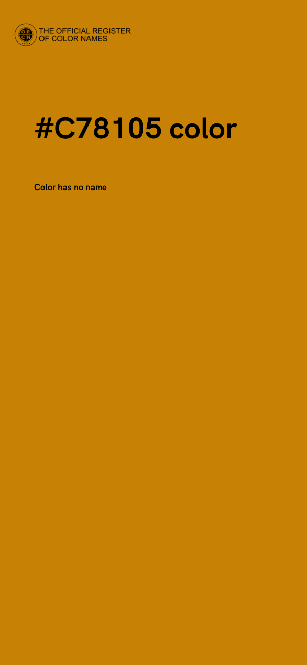 #C78105 color image