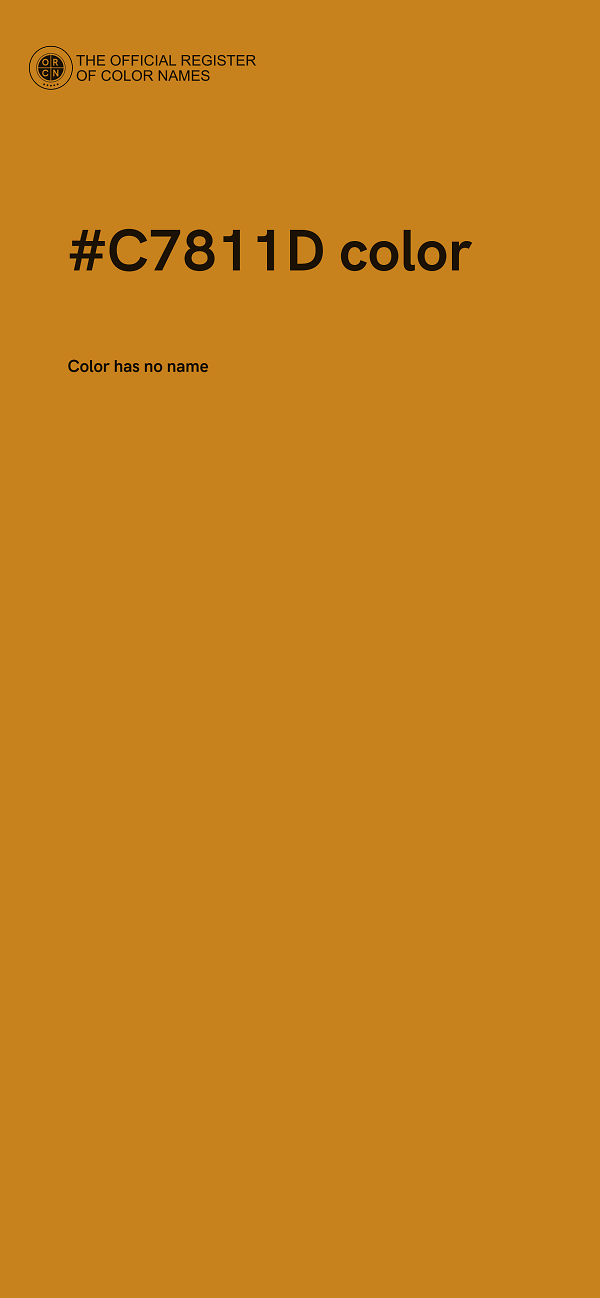 #C7811D color image