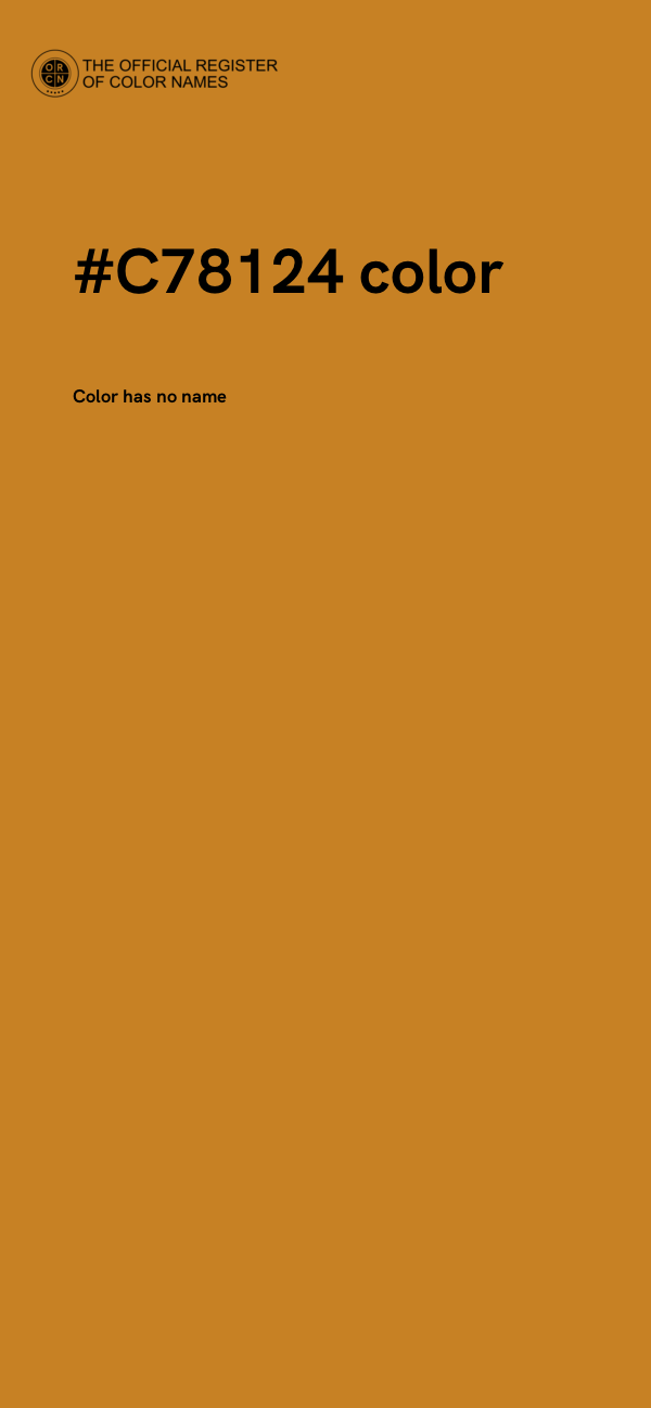 #C78124 color image