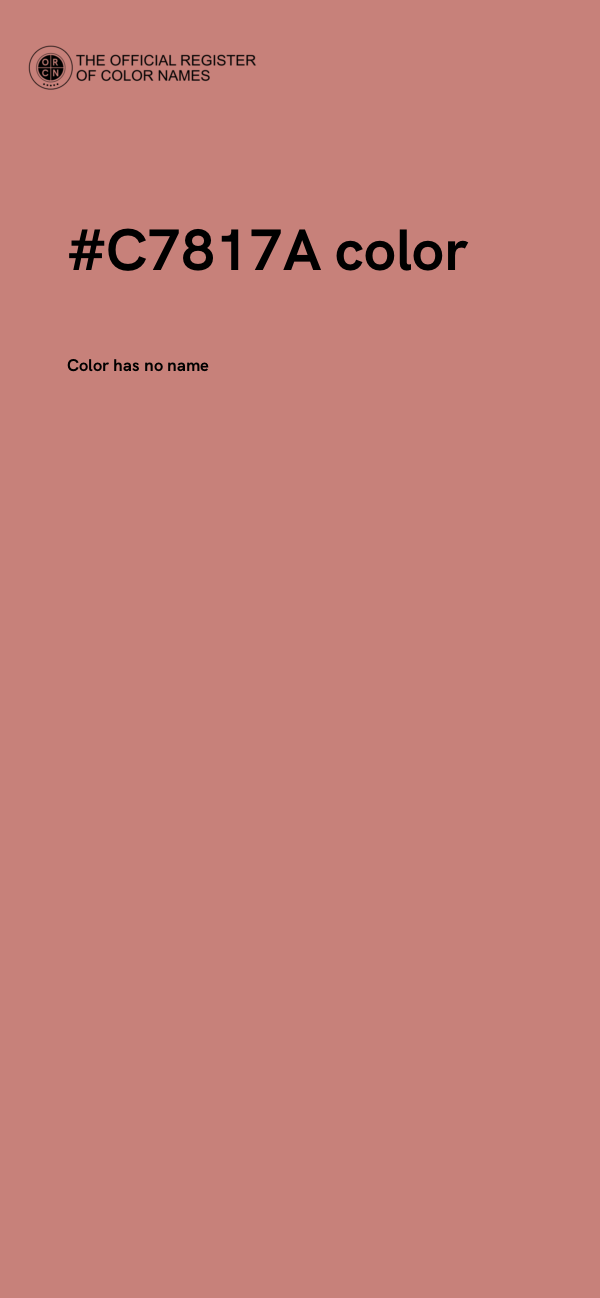#C7817A color image