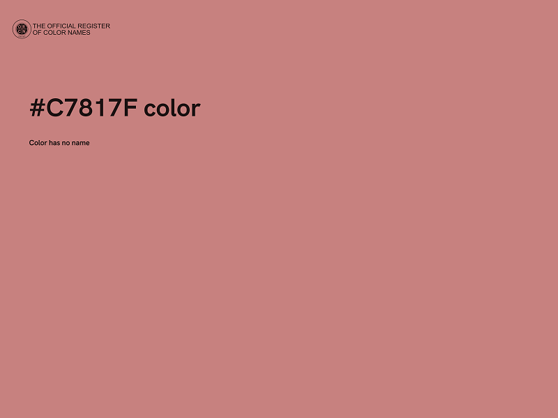 #C7817F color image