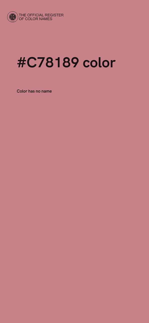 #C78189 color image