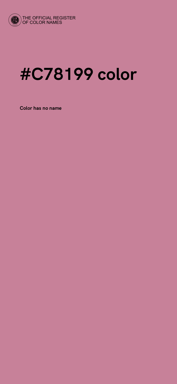 #C78199 color image