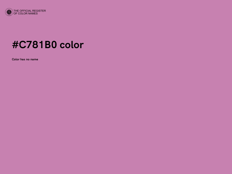 #C781B0 color image