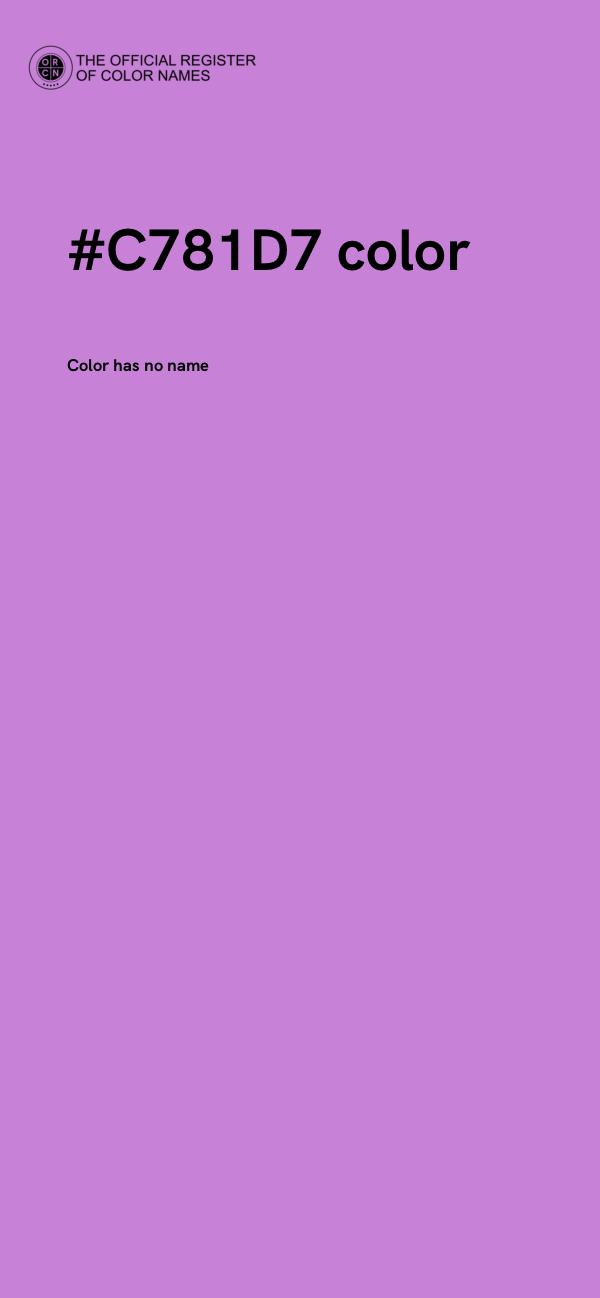 #C781D7 color image