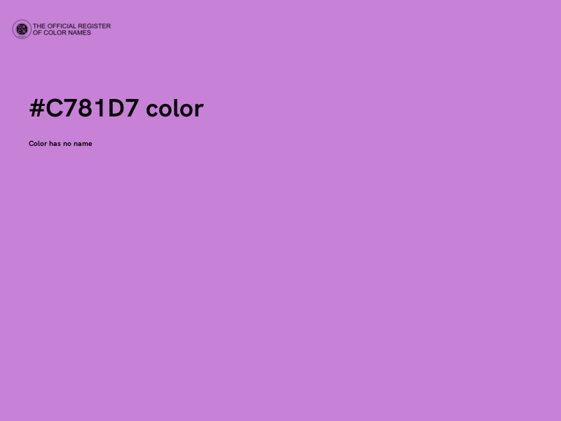 #C781D7 color image