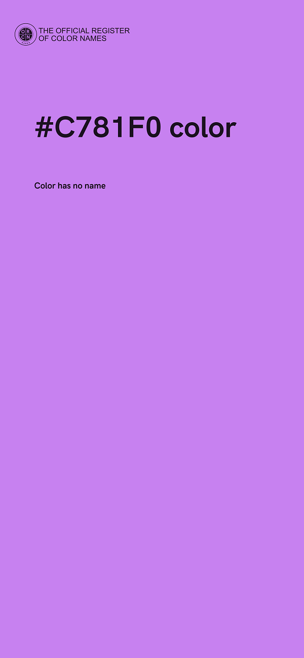 #C781F0 color image