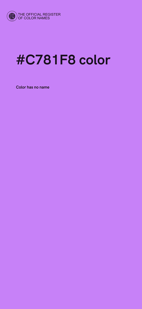 #C781F8 color image