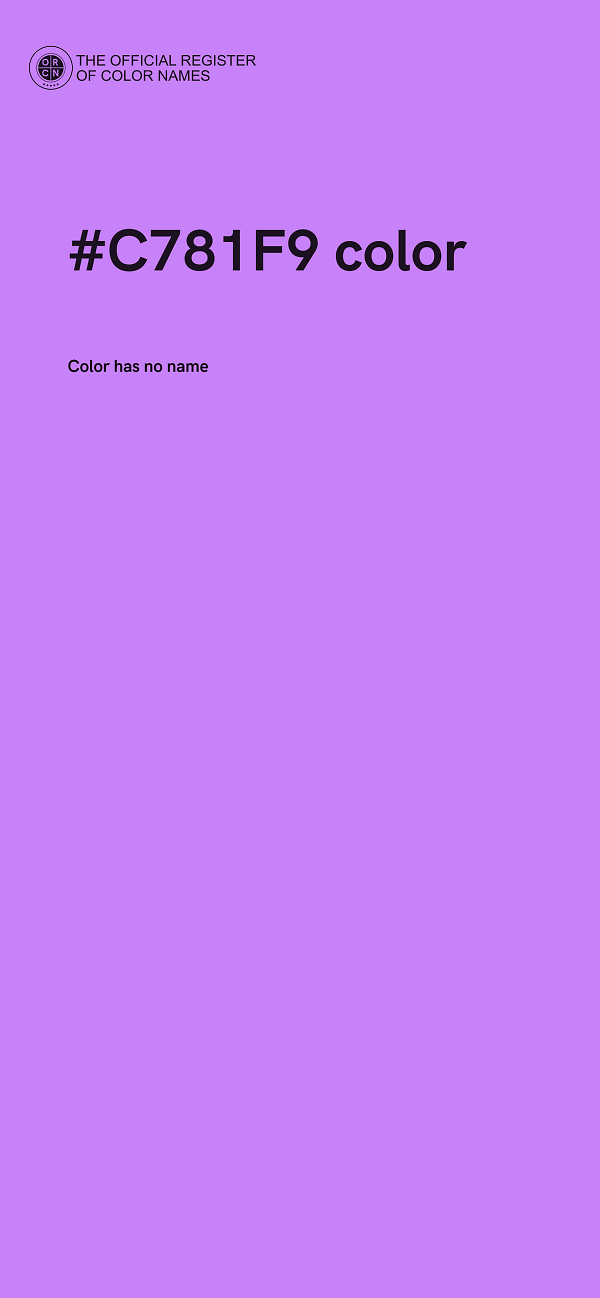 #C781F9 color image