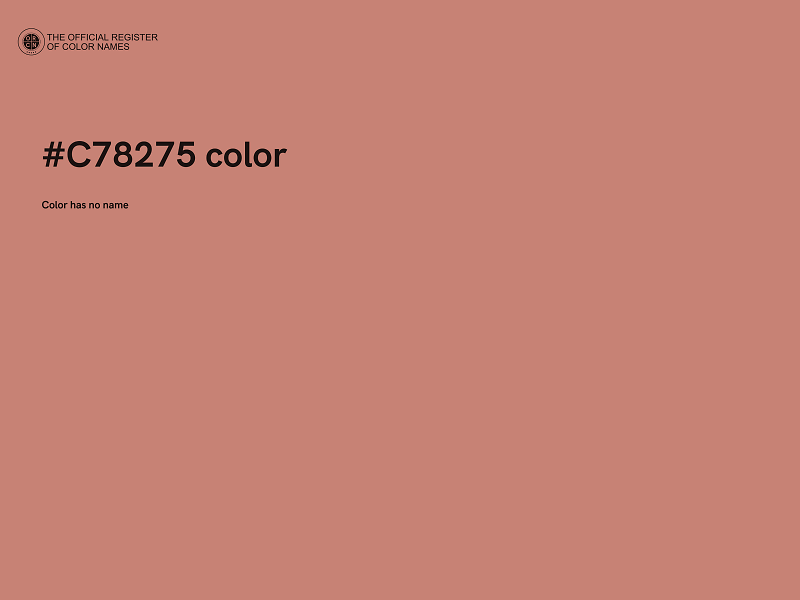 #C78275 color image
