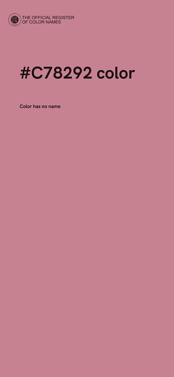 #C78292 color image
