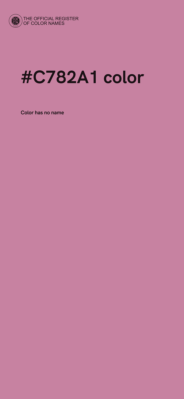 #C782A1 color image