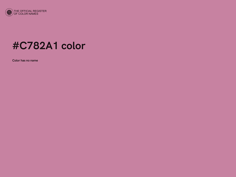 #C782A1 color image
