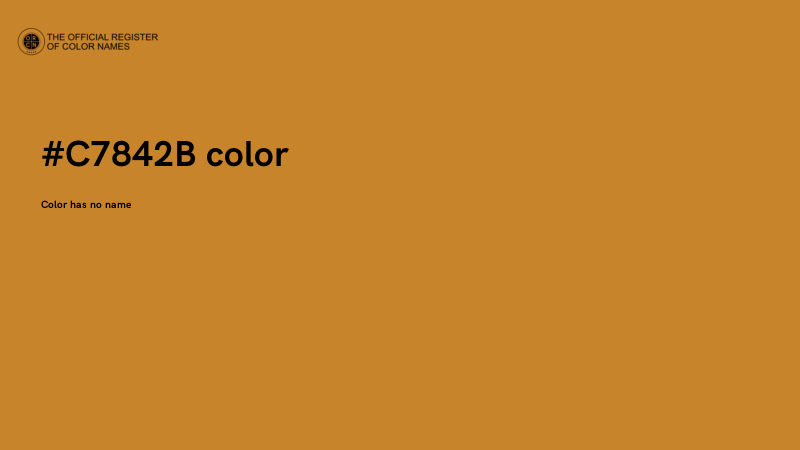 #C7842B color image