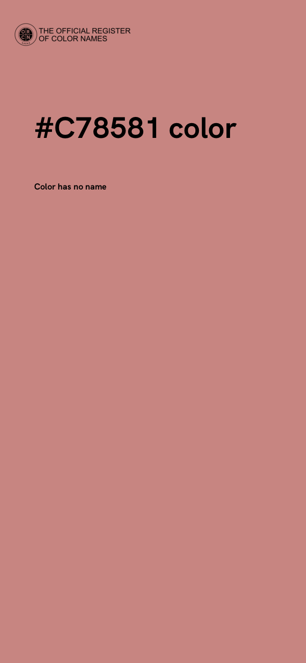 #C78581 color image