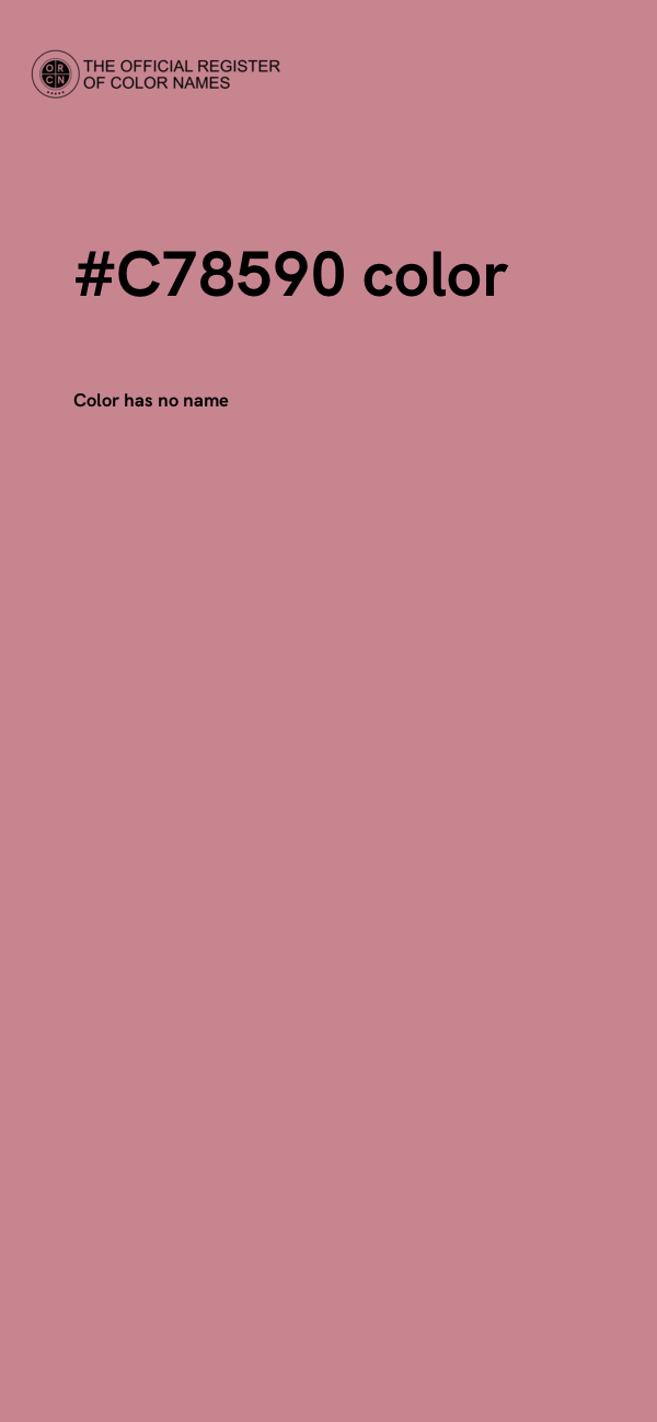 #C78590 color image